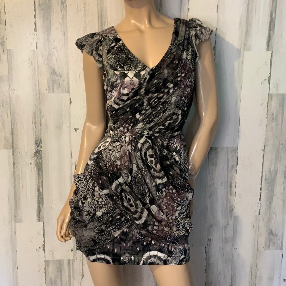 E2- small - Size 6 Lipsy Animal Print Dress